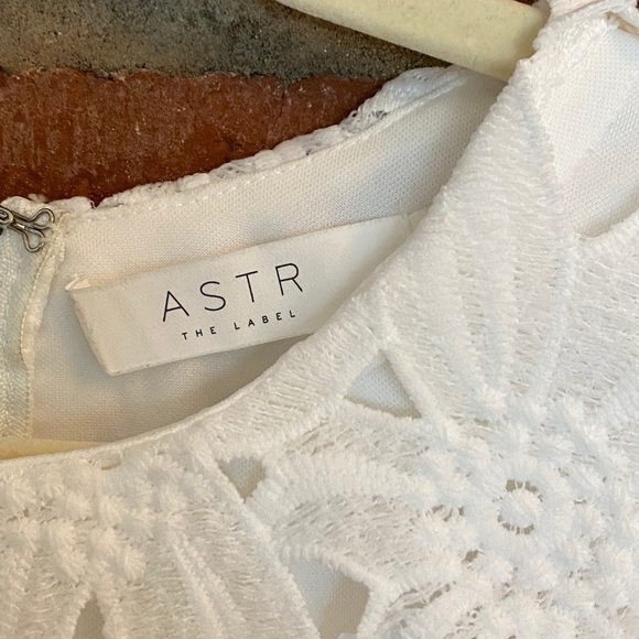 Astr the label white A line sleeveless lace dress size XS - Picture 5 of 8